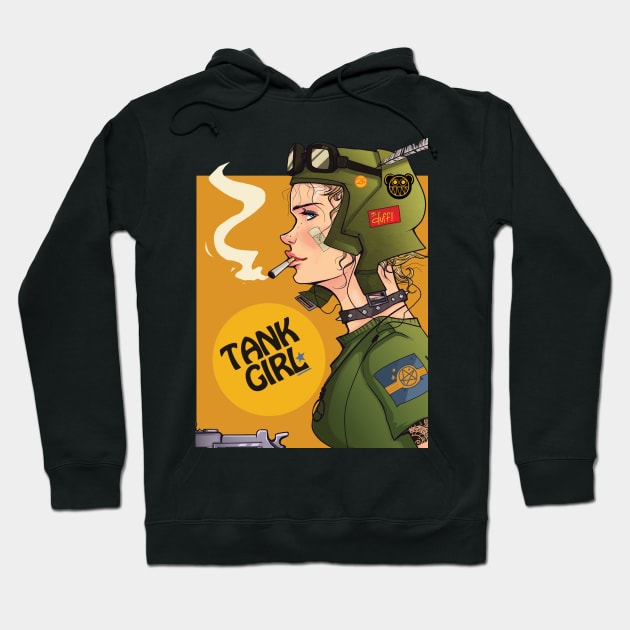 tank girl Hoodie by wksahadewa